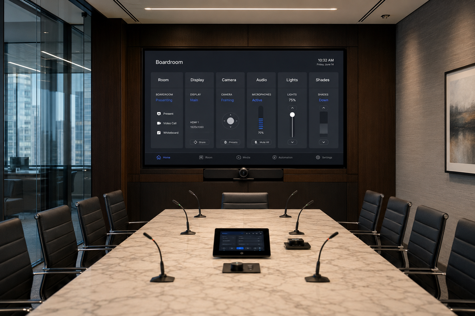 Corporate office AV and network infrastructure