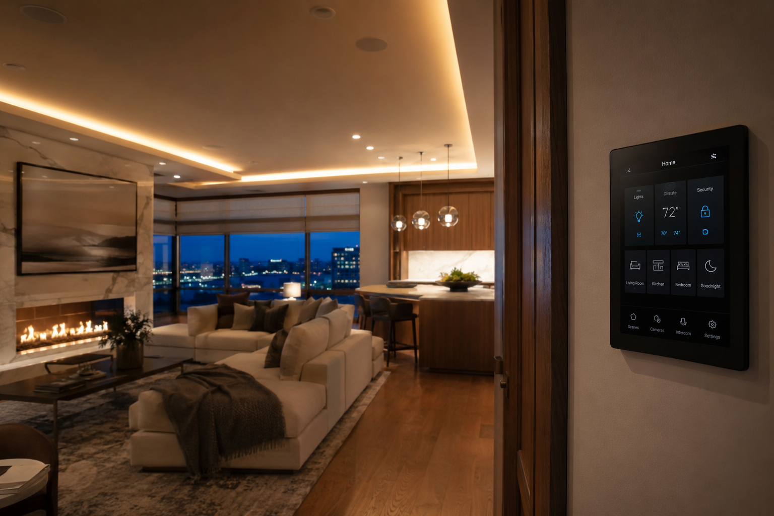 Modern luxury residence smart home system